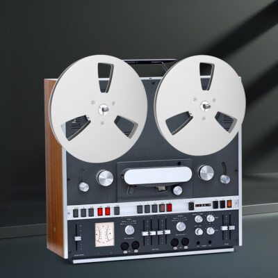 7 Zoll leere Bandspule 3 Löcher 1/4 für Studer ReVox/TEAC/BASF (3 Löcher Silber)