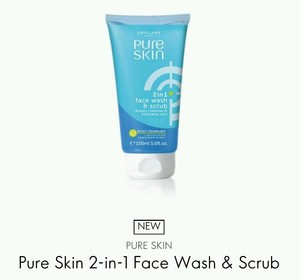 pure skin wash and scrub