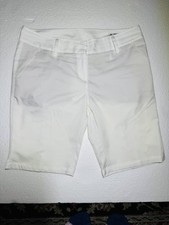 Adidas Women’s ClimaLite Bermuda Golf Short. White. Size 8