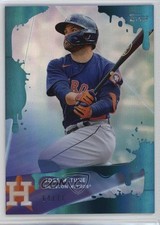 2020 Topps X Steve Aoki Wave 4 Blue Frosting Holo Foilboard /77 Jose Altuve 2s1