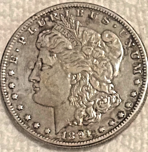 1891 P Morgan A good hole filler XF maybe, free shipping Sigma tested authentic+