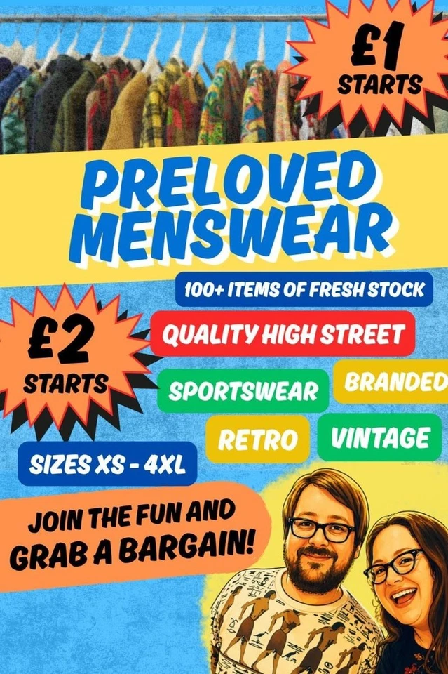 Preloved Menswear Bargains 🔥 High St, Premium, Branded - £1 and £2 starts