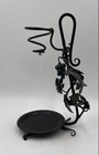 Black Wrought Iron Metal Grape Vine Leaf Barware Wine Aerator Dispenser Holder — photo 2