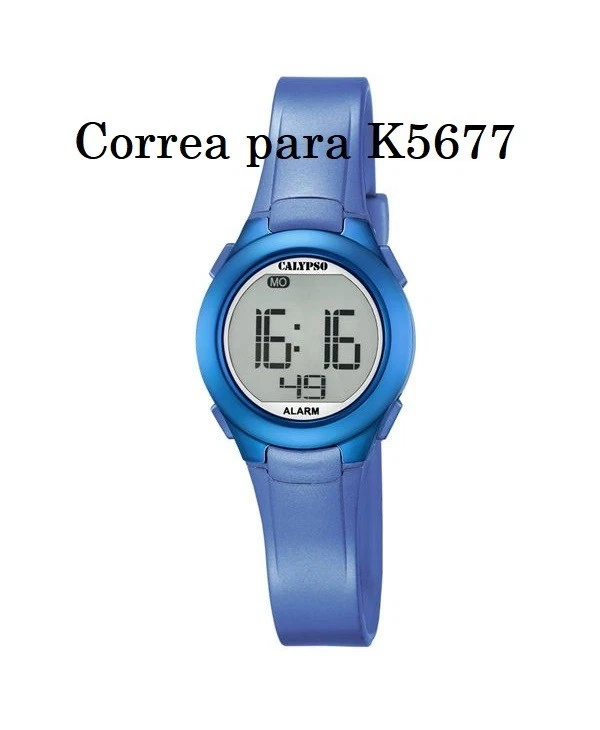 Bracelet En Caoutchouc Bleu Pour Montre CALYPSO K5677 - Photo 1/1