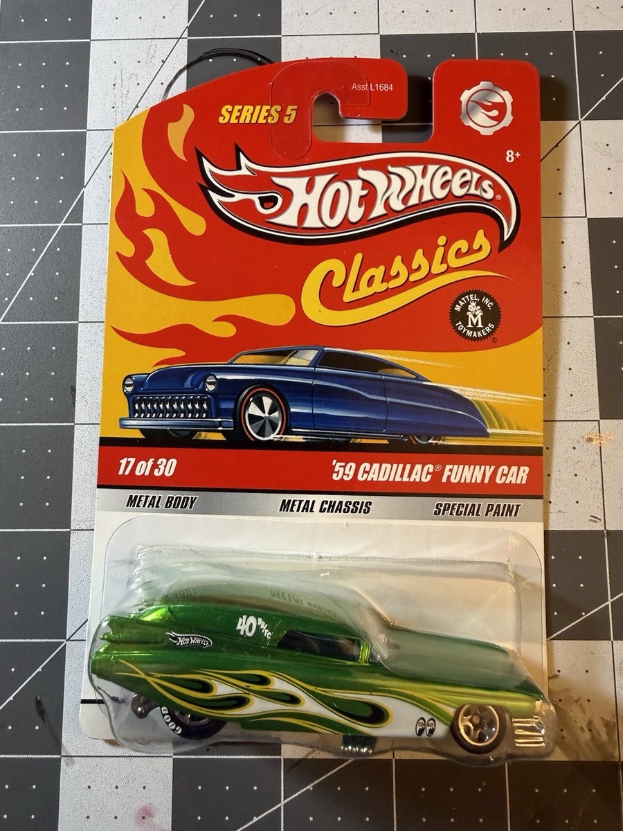 Hot Wheels Classics '59 Cadillac Funny Car Green Series 3 *Rare