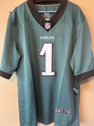 Jalen Hurts Jersey Philadelphia Eagles #1 Size Large (48" around) Aqua New