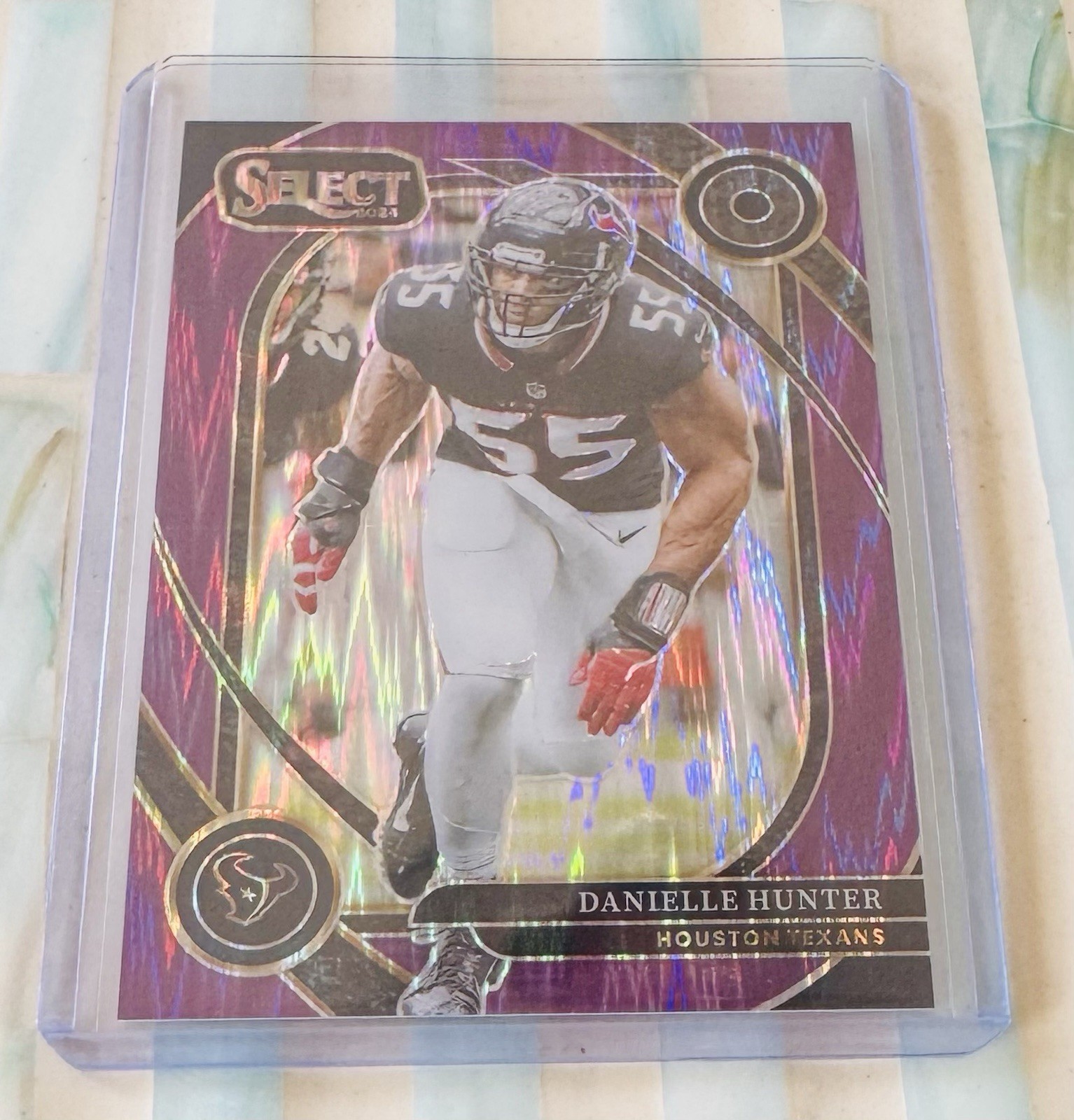 2024 Panini Select - Club Level Danielle Hunter #243 Purple Shock /360 HOU Texan