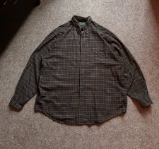 Filson CC Men's Vintage Plaid Wool/Cotton Blend Flannel Work Shirt Size XL