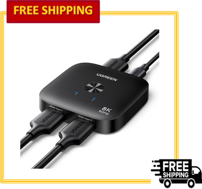 UGREEN HDMI 2.1 KVM Switch 2 in 1 Out 8K@60Hz Supports 4K@240/120Hz VRR HDR10+