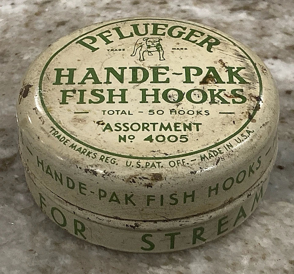 PFLUEGER Hande-Pak Ganchos de Peces Lata Para Pesca de Arroyo y Lago Lata De Colección #4005 Foto 4 de 4