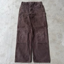 Vintage Y2K Carhartt DKB brown double knee work wear carpenter pants