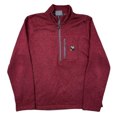 Sprayway Fleecepullover 1/4 Zip Pullover Winter Wandern Walking Rot Herren XL