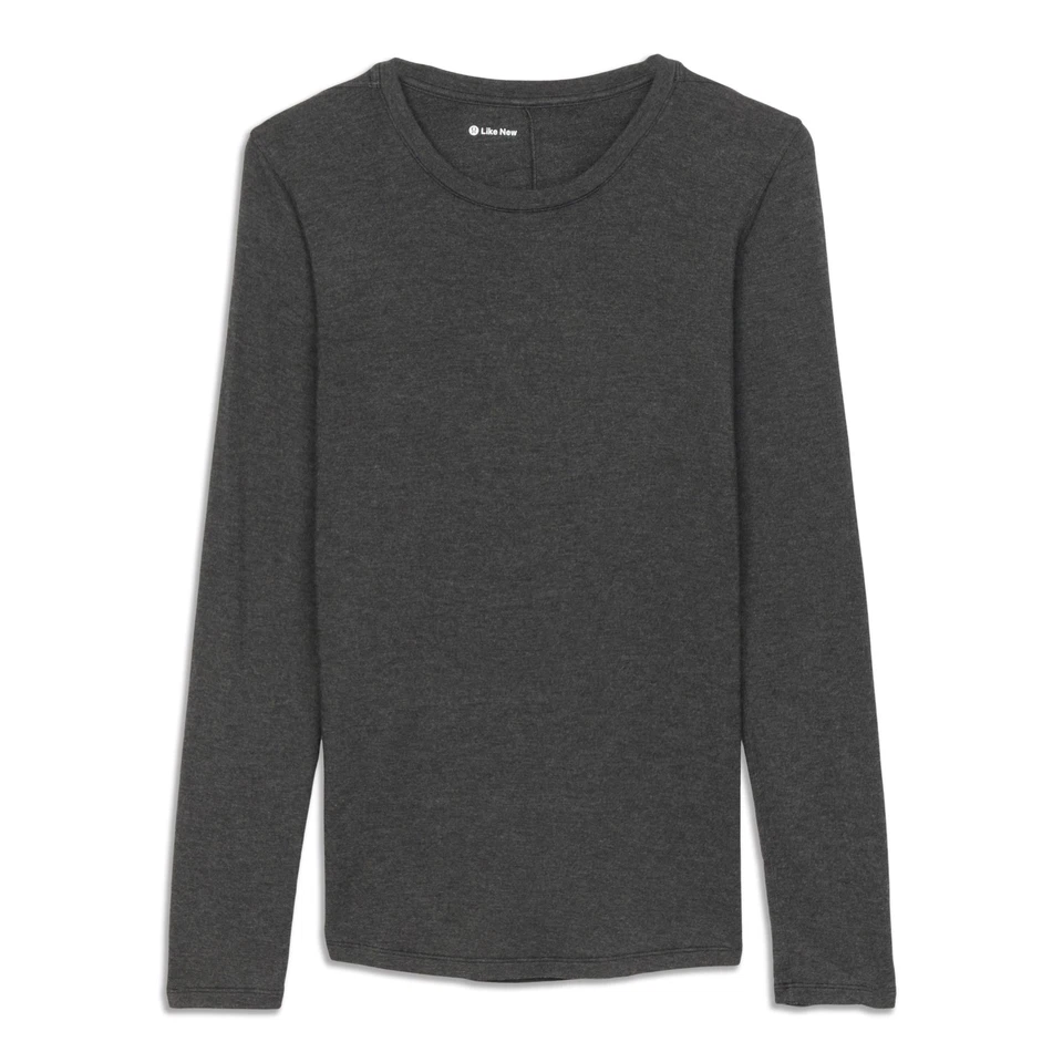 Camisa informal de manga larga para hombre lululemon talla S gris