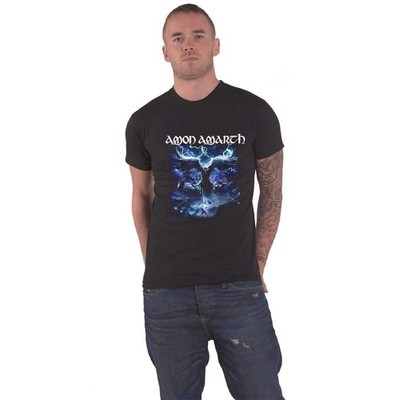 Amon Amarth T Shirt Ravens Flight Band Logo new Official Mens Black