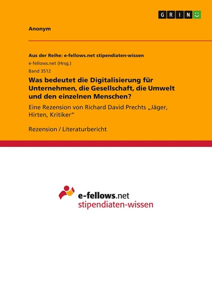 Was Bedeutet Die Digitalisierung FüR Unternehmen, Die Gesellschaft, Die...-image
