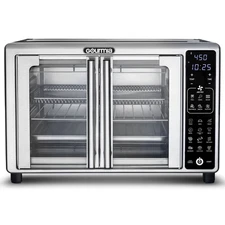 French Door 6-Slice Digital Toaster Oven Air Fryer, 19 One-Touch Presets, 24L, S