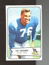 1954 Bowman #85 Lou Creekmur SURFACE DAMAGE