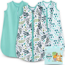 Cute Castle Baby Sleep Sack 0-6 Months - Lightweight 100 Cotton 2-Way Zipper TO