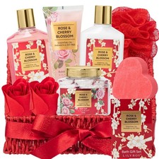 Valentines Day Gifts for Women, Bath and Body Gift Basket Set for Mothers Day...