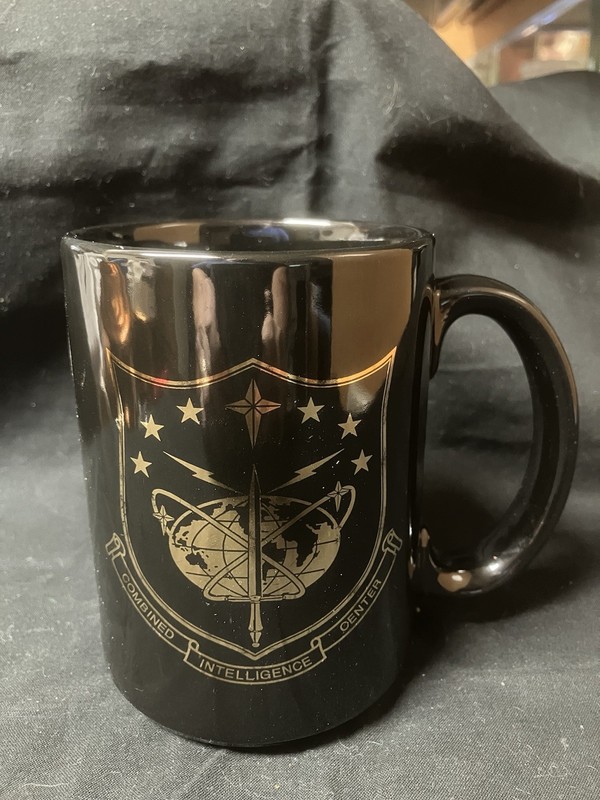 NEW OLD STOCK NORAD US Space Command (Retired Command 2003) Black Coffee Mug