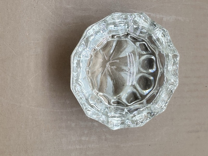 Antique Clear Glass Door Knob Without Hardware