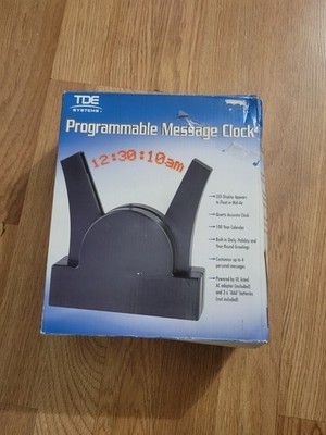TDE SYSTEMS PROGRAMMABLE MESSAGE CLOCK FLOATING LED LIGHT MESSAGES | eBay