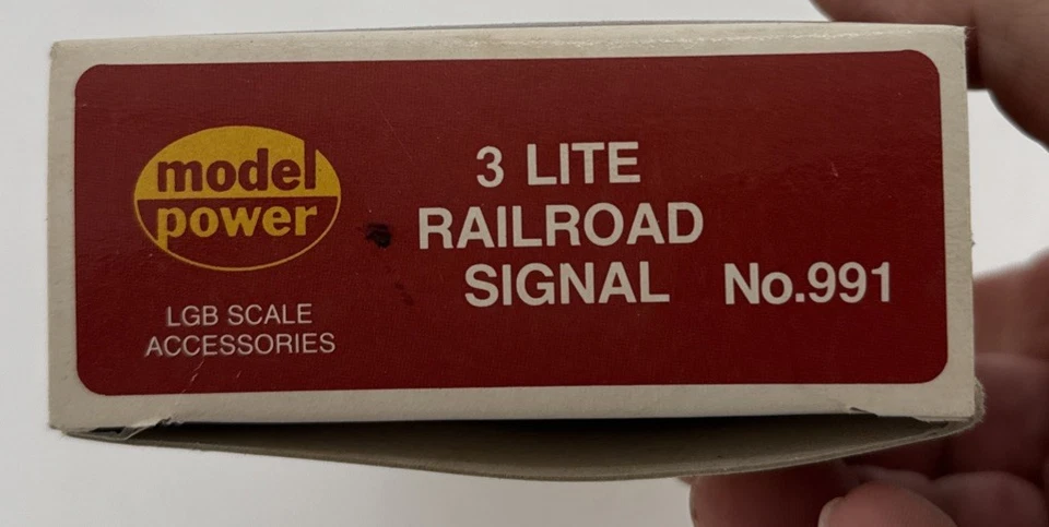 Model Power 990 2-Lite Operating Railroad Signal G-Scale New Old Stock - Image 2 of 4