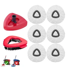 8-Pack Mop Head Refills for O-Cedar EasyWring & Vileda Turbo 2-in-1 Triangle