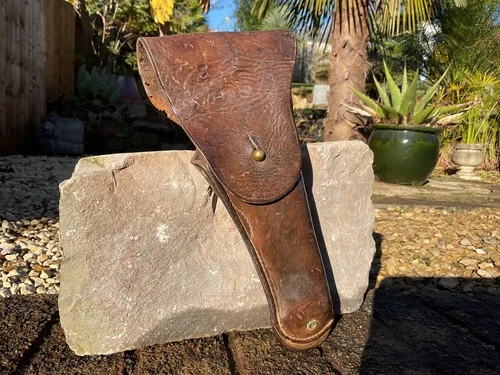 American WW1 WW2 Colt 1911 Leather Gun Pistol Holster Holder Military US Army