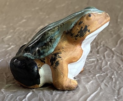 Vintage Ceramic Frog Preowned Needs New Home, Add To Your Collection