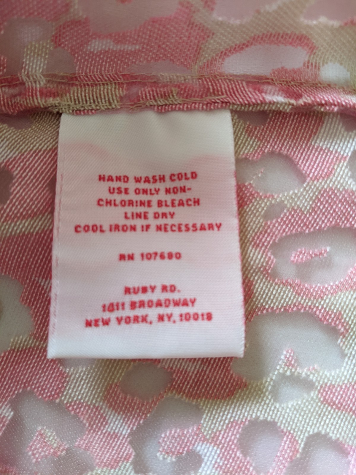 Ruby Rd Pink Leopard Print Blouse Jacket M Semi S… - image 10