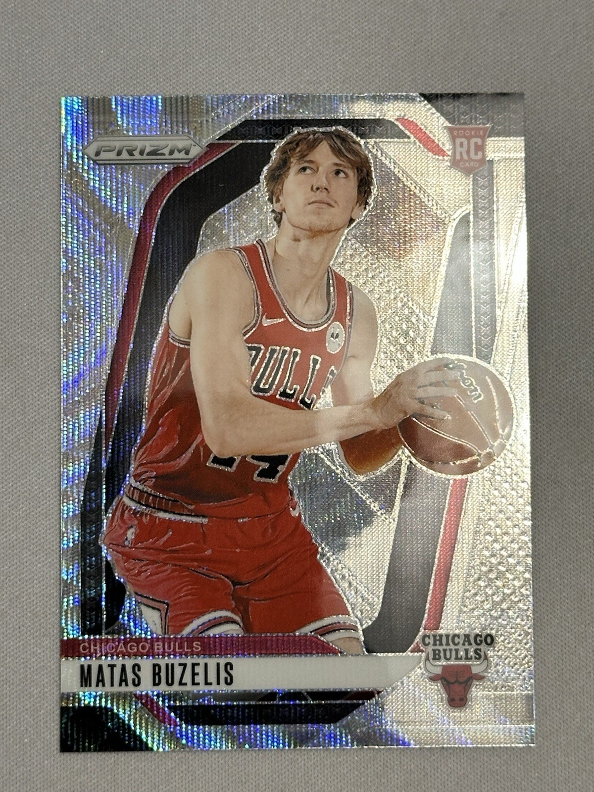 2024-25 Panini Prizm Silver Wave Prizm SP! Rookie Matas Buzelis RC Bulls #252