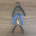Jewelry Tool Lot Micro Crimper Hollow Round Nose & Split Ring Pliers Brand Names