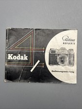 Manuale di istruzioni del Kodak Retina Reflex S #E1