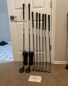 Golf set- Honma irons 7,8,9,10,11,Sw, 3 wood and 5 wood. Stiff flex shafts