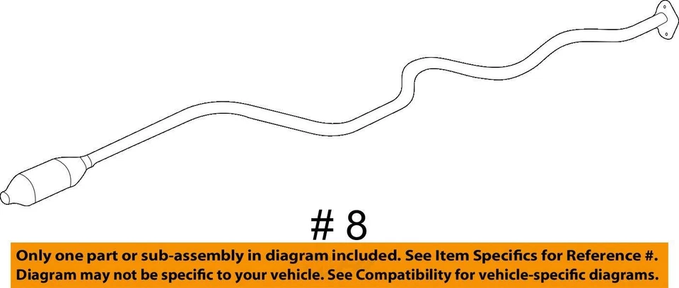 Chevrolet Oldsmobile Malibu Cutlass Pipe ASM EXH 22651053 1997-2005 - NUEVO OEM Foto 3 de 3