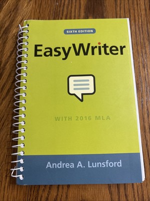 Easy Writer with 2016 MLA EXCELLENT CONDITION