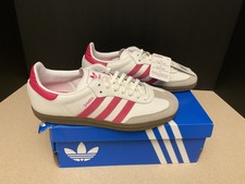 New Adidas Originals Samba OG White/Pink Shoes. Youth s 6. Women s 7. Nice