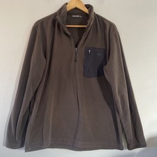 Craghoppers 1/4 Zip Fleece Large Men  s Brown High Neck Jumper