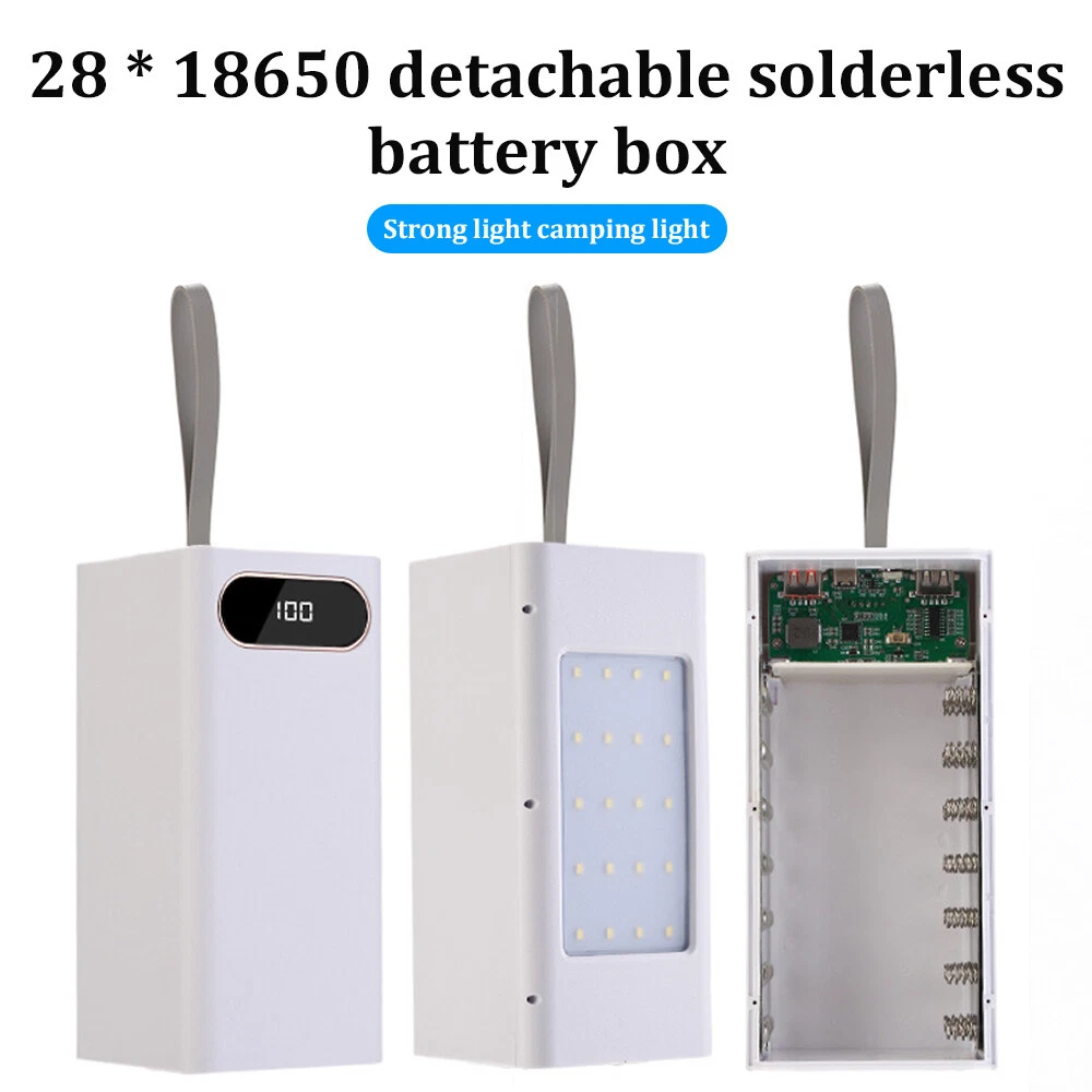 Power Bank DIY Case Battery 28*18650 Fast Charger Box Shell Kit No Battery Power Bank DIY Case Battery 28*18650 Fast Charger Box Shell Kit No Battery