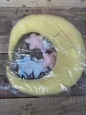 Moon & Stars Wall Hanging Plush 13” Nursery Art Baby Infant Bedroom Crib Mobile