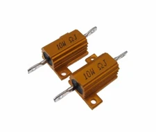 10W 10 Ohm Power Resistor Wirewound Aluminum Load - Pack of 2
