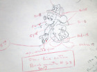 New ListingMickey Mouse fireman 1960's Original Production cel Drawing Walt Disney