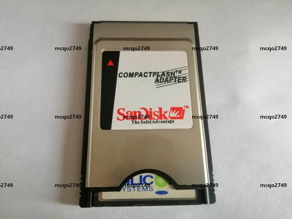 SiliconDrive 64MB CF with Compact Flash Card adapter PC PCMCIA Card - Image 2 of 3