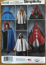 #8238 Simplicity Mens costume sewing pattern