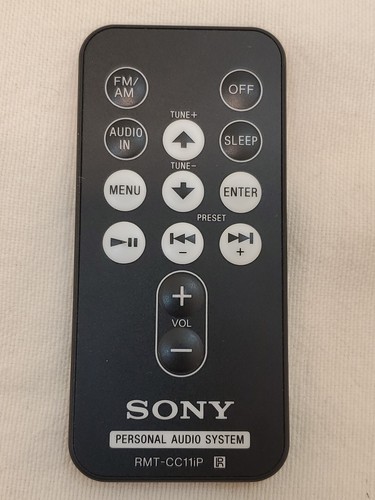 GENUINE ORIGINAL SONY remote RMT-CXF100iP PERSONAL AUDIO SYSTEM GENUINE ORIGINAL SONY remote RMT-CXF100iP PERSONAL AUDIO SYSTEM