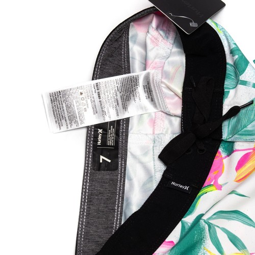Hurley Boys', Printed Board Shorts, White Floral Size 4, 5, 6, 7 - Picture 7 of 7
