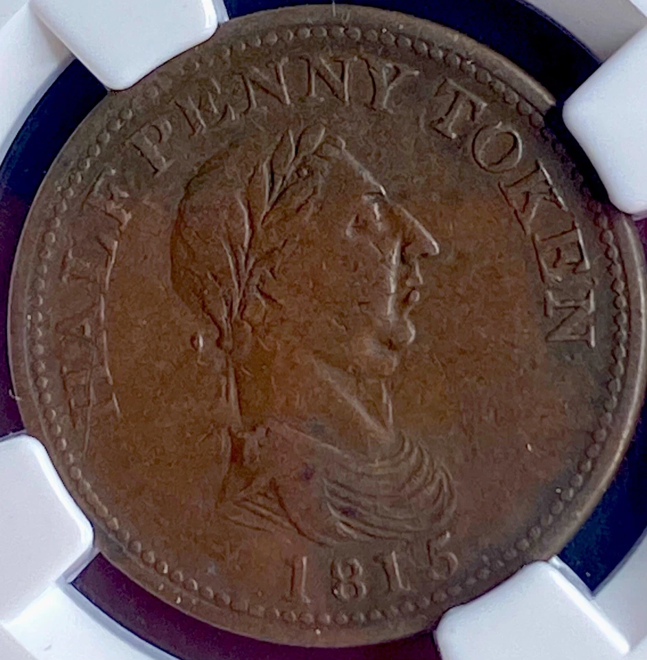 1815 Great Britain NGC Half Penny Withers 1418 Token VF25 - Image 3 of 4