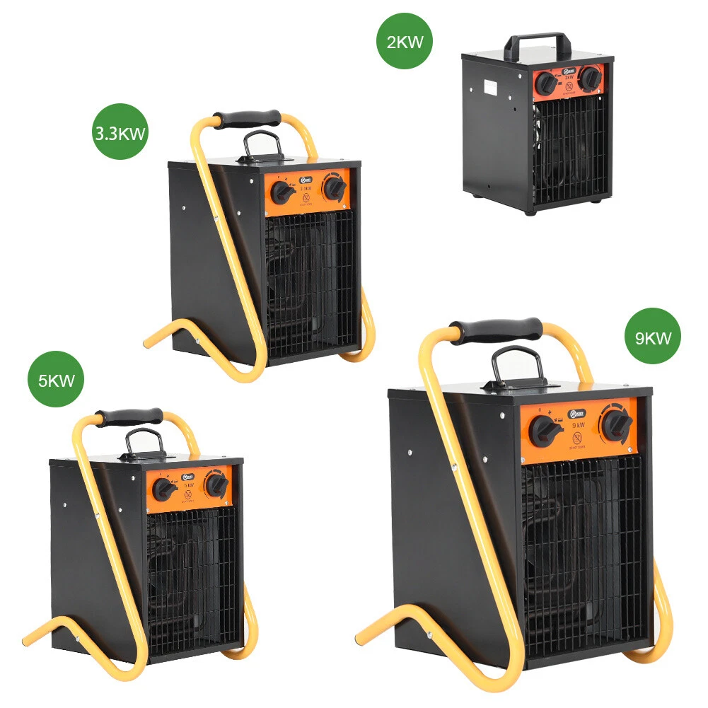 220v Industrial Electric Fan Heater Workshop Shed Garage Space Heater  2/3/5/9kw | eBay
