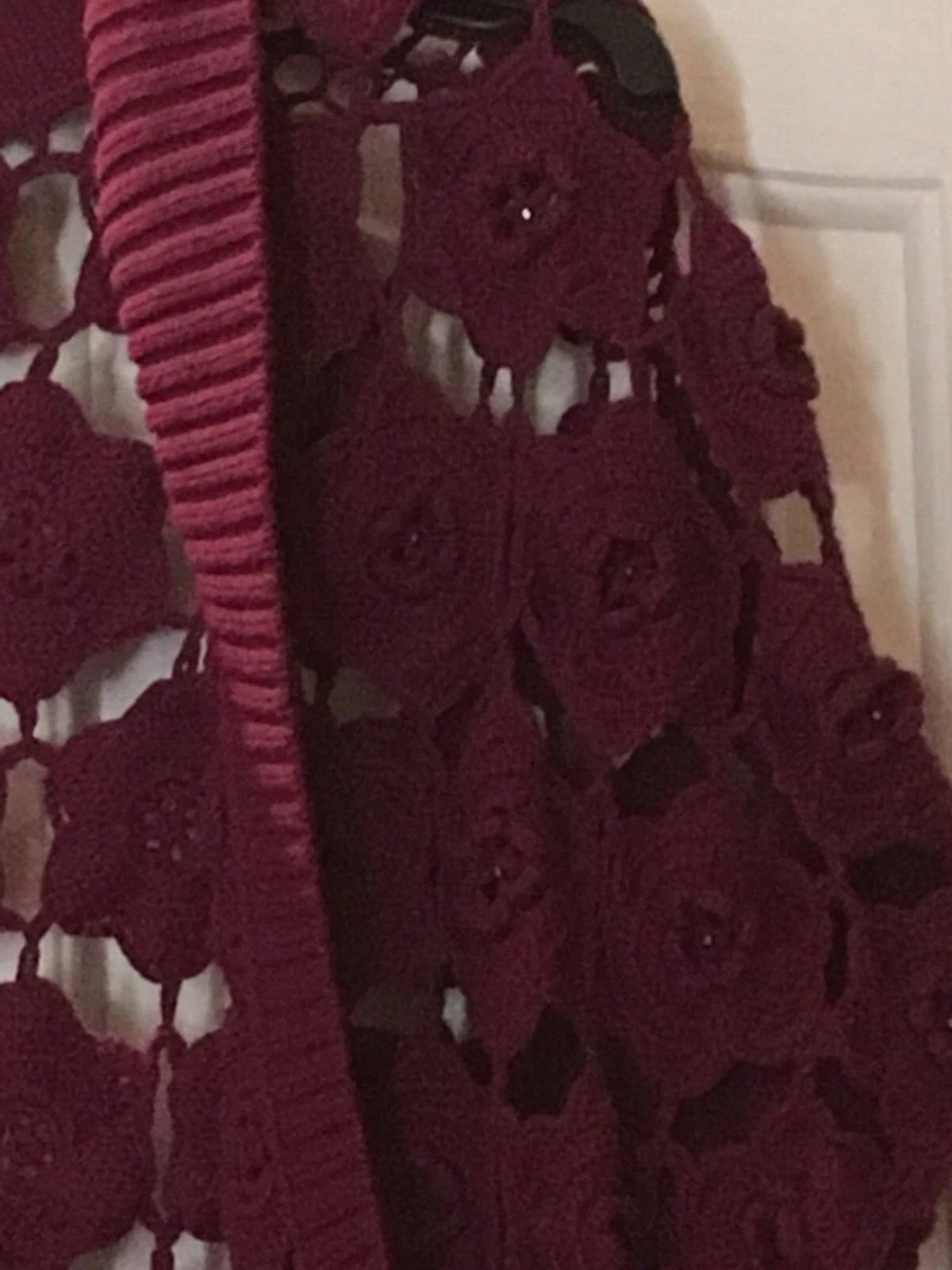 Asda burgundy shop cardigan